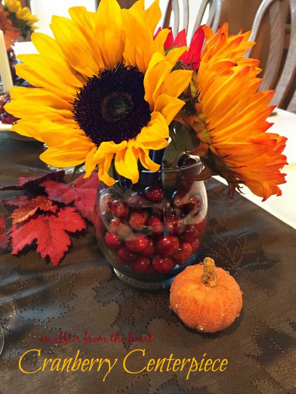 cranberry centerpiece