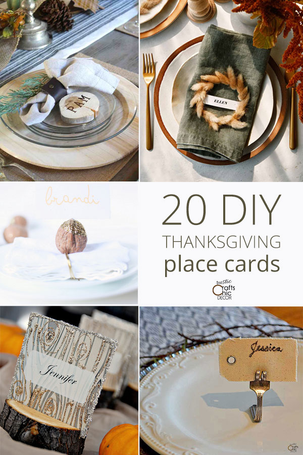 diy place cards for thanksgiving