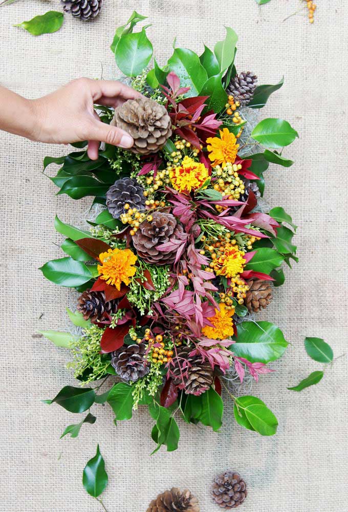 fall clippings fall centerpiece