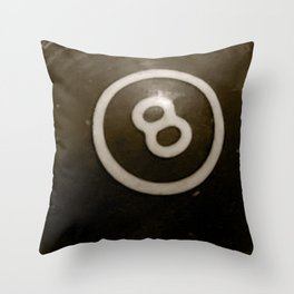 billiard ball throw pillow