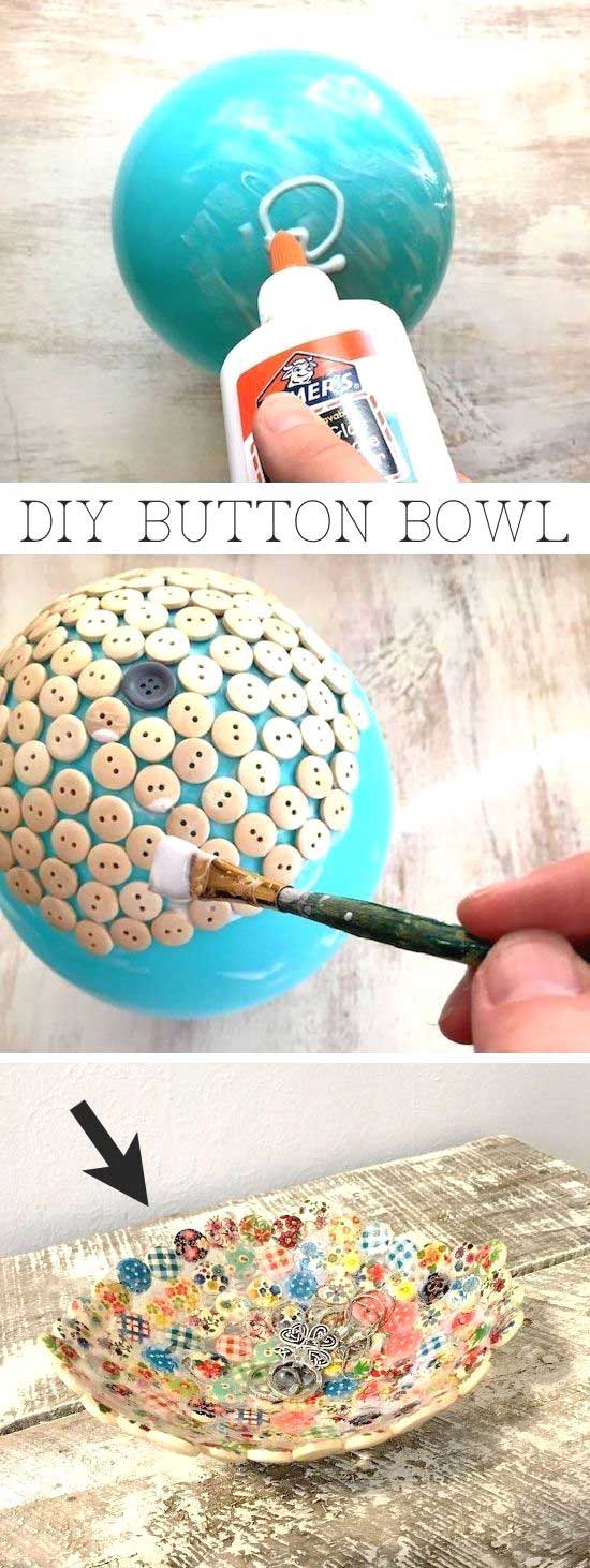 Button Crafts: 20 Things To Make With Buttons - Rustic Crafts & DIY