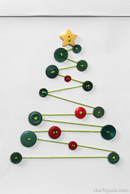 button christmas tree design