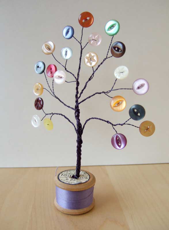 Button Art Kids Craft: How to Make a Button Art Tree