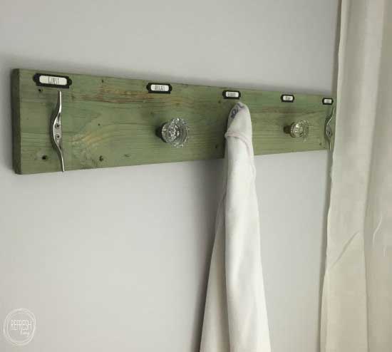door knob towel holder
