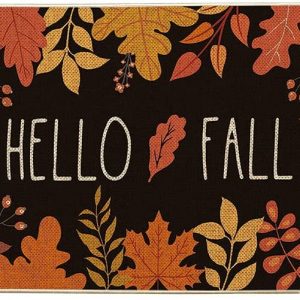 hello fall door mat