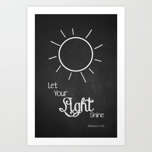 let your light shine print