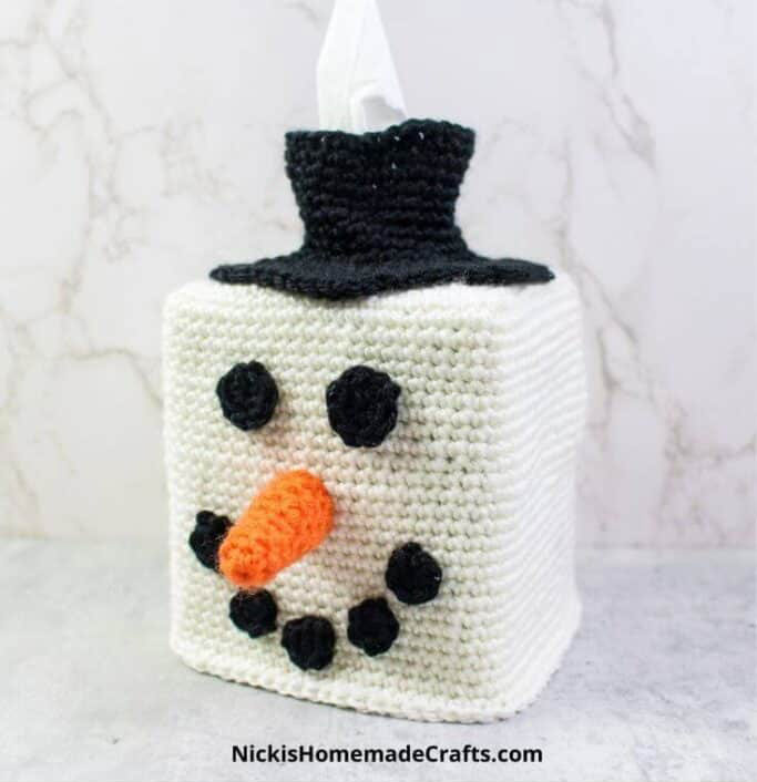 snowman tissue box cover