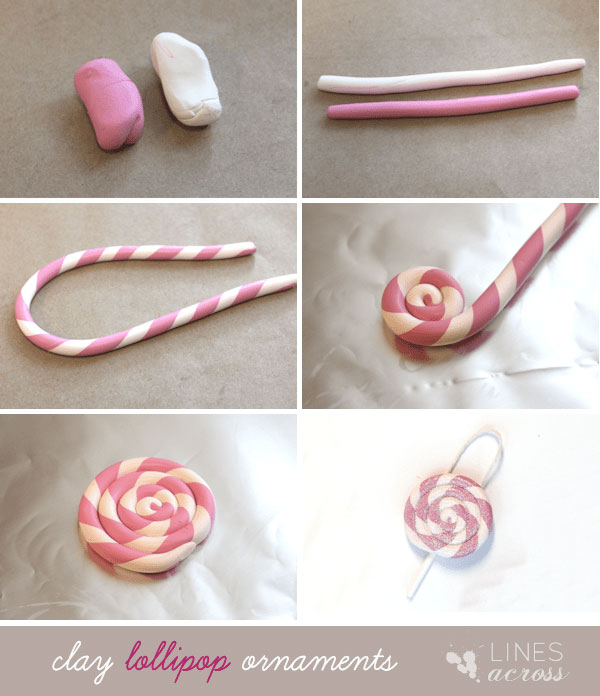clay lollipop ornaments