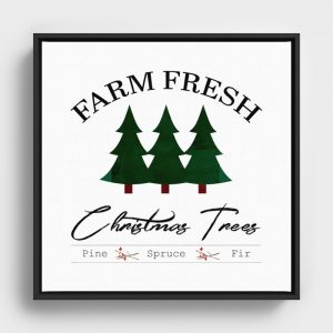Christmas tree farm print