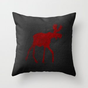 moose throw pillow