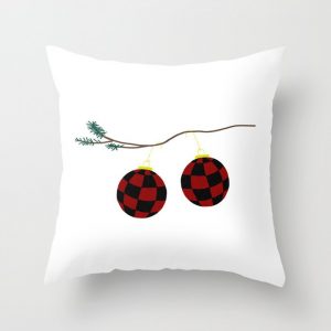hanging ornaments pillow