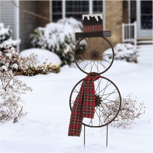 snowman yard stake