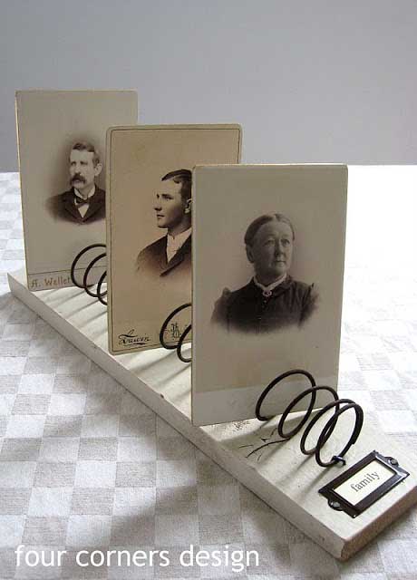 bedspring photo holder