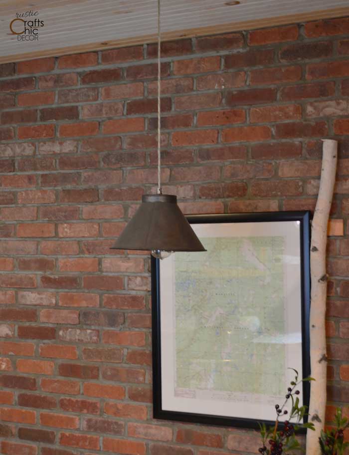 upcycled kitchen pendant light