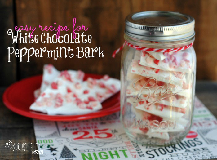 white chocolate peppermint bark