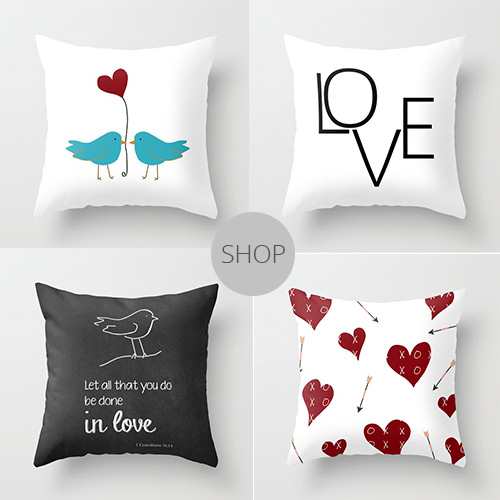 valentines day pillows