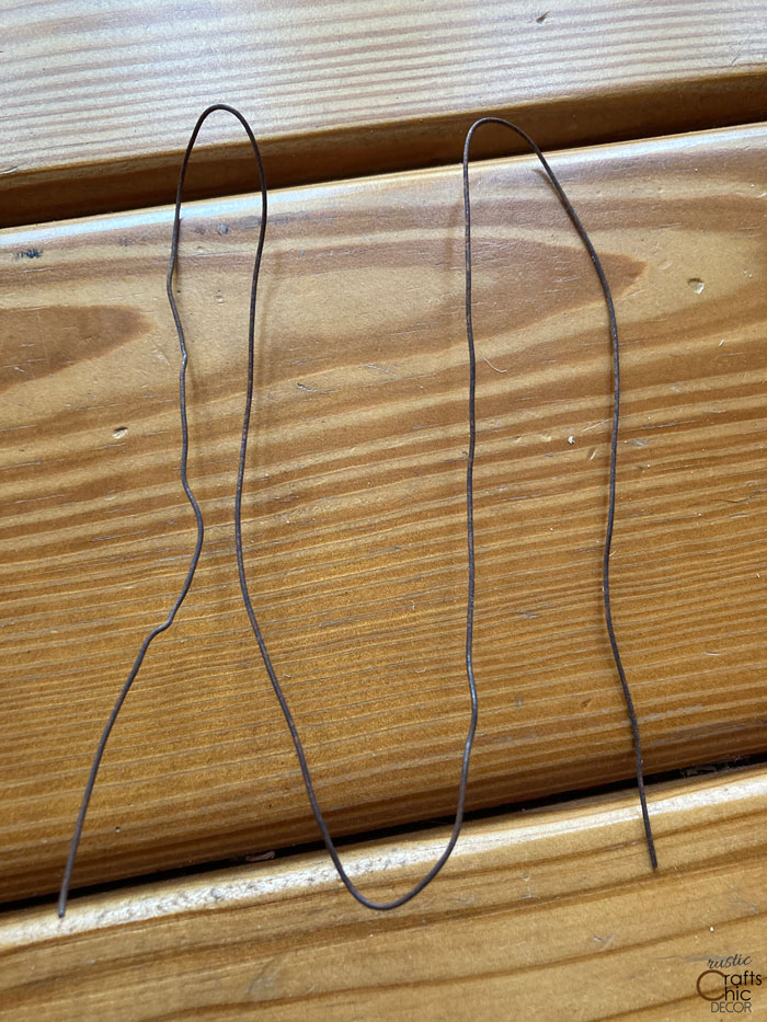 wire formed into two loops