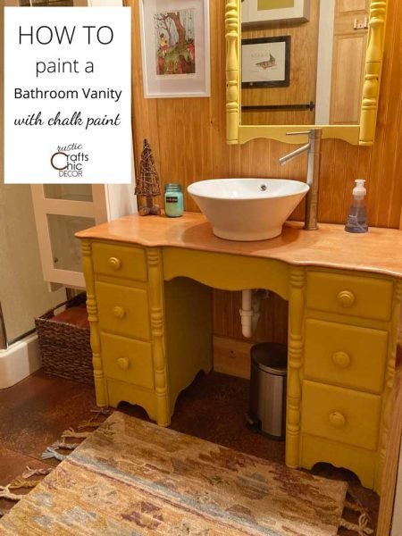 How To Paint A Bathroom Vanity - Rustic Crafts & DIY