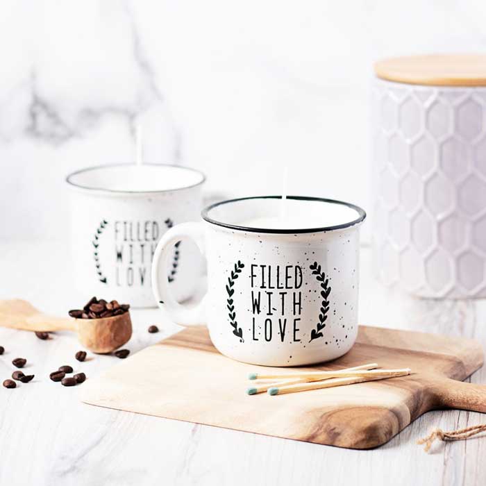 coffee mug candle holder