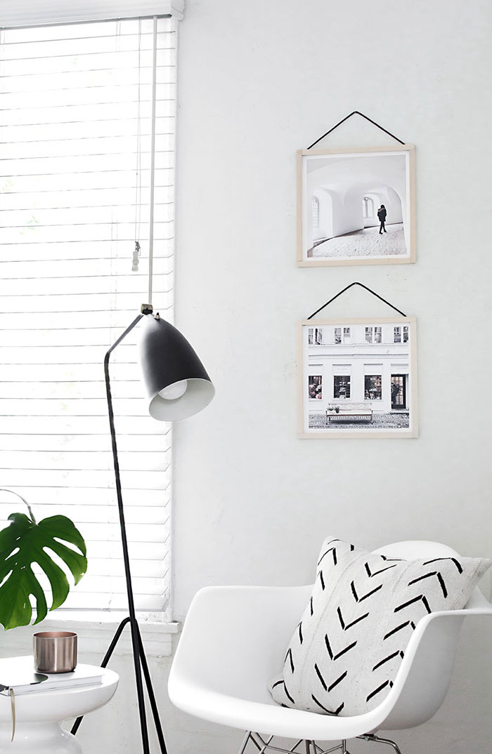 simple industrial style photo frames