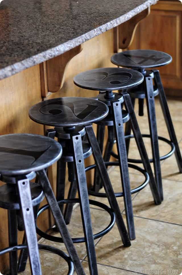 metal look barstools