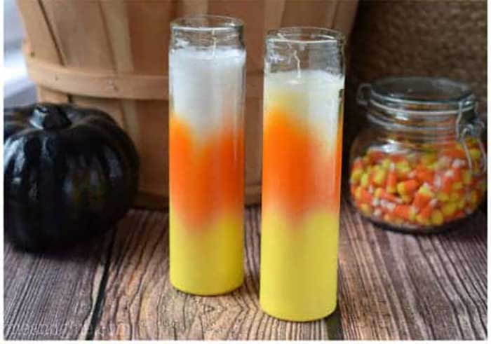 candy corn candles