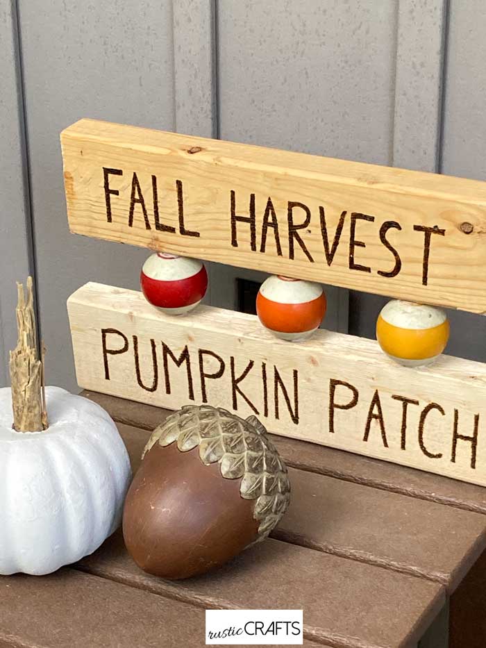 fall harvest porch sign