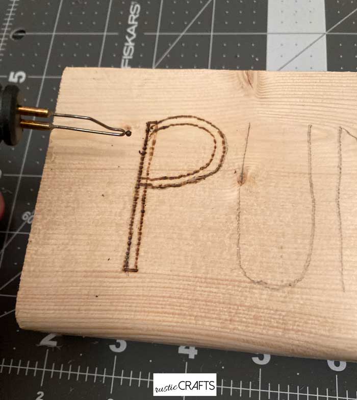 woodburning pen for sign lettering