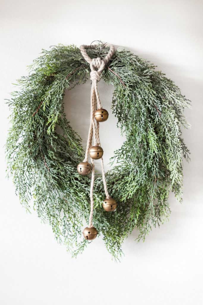 diy jingle bells wreath