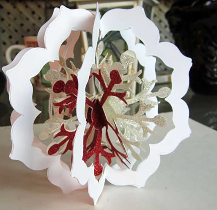 wax paper crystal snowflake ornament diy – ann wood handmade