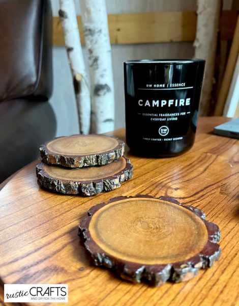 diy wood slice coasters