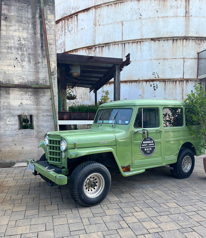 vintage green truck