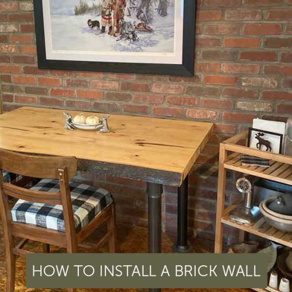 how to install a brick wall